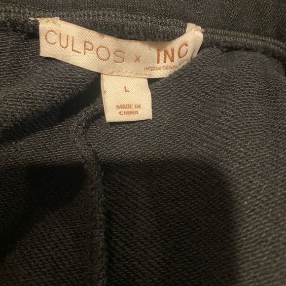 Culpos X Inc Black Rhinestone Side-stripe Joggers Size L - Picture 6 of 7